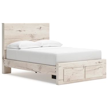 Lawroy Full Panel Storage Bed In Light Natural