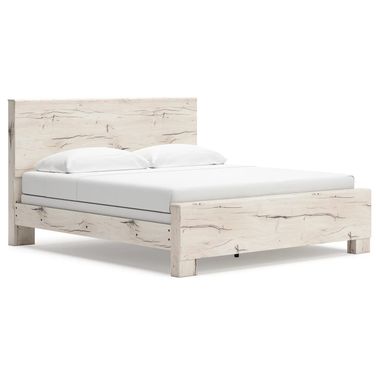 Lawroy King Panel Bed In Light Natural
