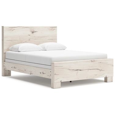 Lawroy Queen Panel Bed In Light Natural