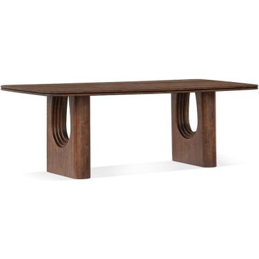Layered Dining Table In Brown