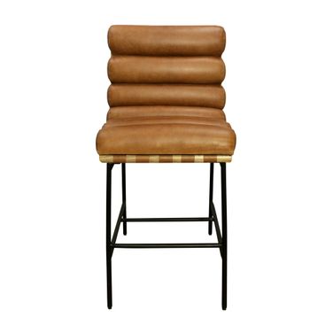 Layla Bar Stool In Tan Leather
