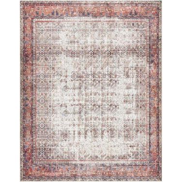 Layla Ivory/Brick 9' x 12' Rug