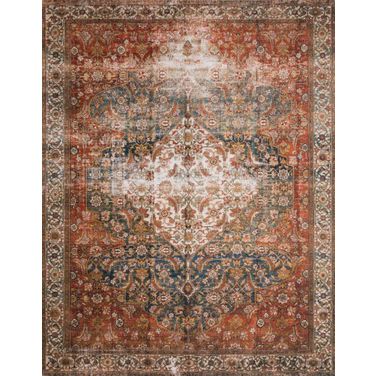 Loloi II Layla Ocean and Multi 9'-0" x 12'-0" Area Rug