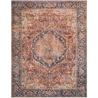 Layla Red/Navy 9' x 12' Rug