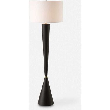 Layla Tapered Floor Lamp In Black