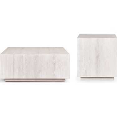 Layne Occasional Table Set In White Wash