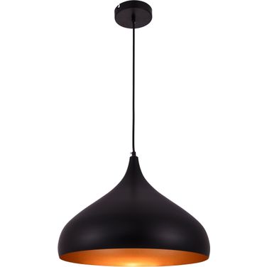 Circa 16.5" Black 1 Light Pendant