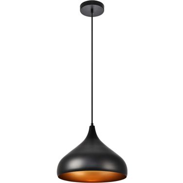 Circa 12.5" Black 1 Light Pendant