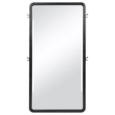 Leandro 76-Inch Full Length Floor Mirror In Burnished Black