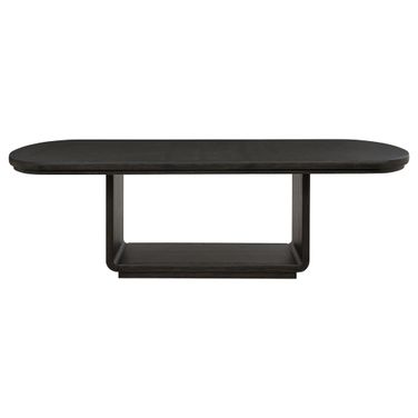 Leandro 78-Inch Extension Dining Room Table In Burnished Black