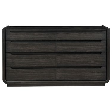 Leandro 8-Drawer Bedroom Dresser Cabinet In Burnished Black