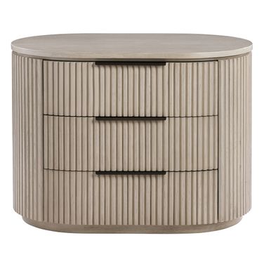 Leanna Nightstand with USB Port In Light Oak