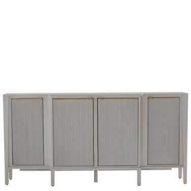 Leary Sideboard In Light Grey Cerused and Stained Gold