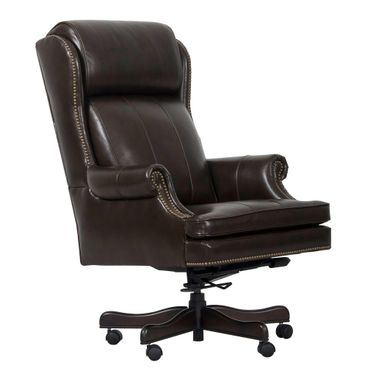 Leather Desk Chair DC105-PBR