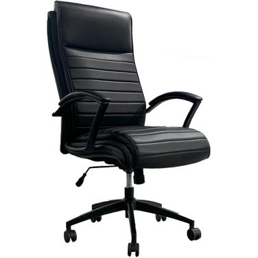 Leather Desk Chair In Black
