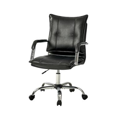 Leather Task Chair In Black