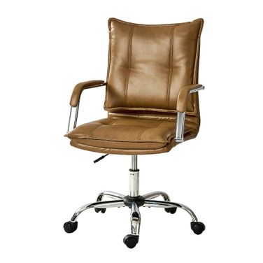 Leather Task Chair In Camel