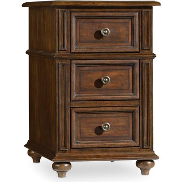 Leesburg Dark Wood Chairside Chest