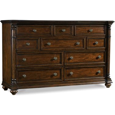 Leesburg Dark Wood Dresser