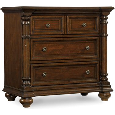Leesburg Dark Wood Nightstand