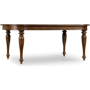 Leesburg Dark Wood Rectangular Extendable Leg Table