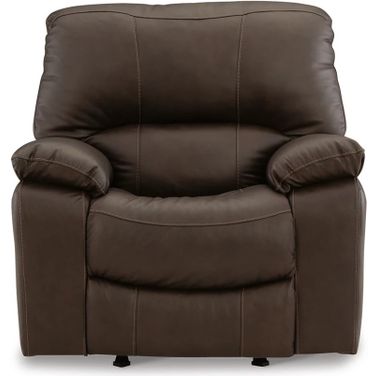 Leesworth Power Rocker Recliner In Dark Brown