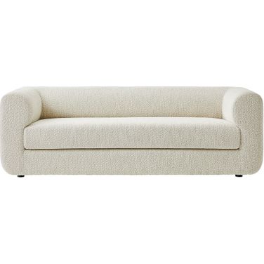 Leif 89 Inch Boucle Upholstered Sofa In Pearl