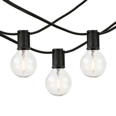 Leigh Led Outdoor String Lights in Black