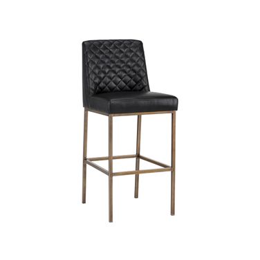Leighland Barstool In Coal Black