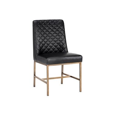 Leighland Dining Chair Set of 2 In Coal Black