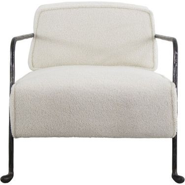 Leilah Accent Chair In White Boucle