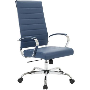 Leisuremod Benmar High-Back Leather Office Chair BOT19BUL