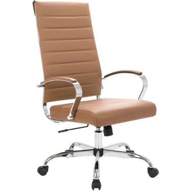 LeisureMod Benmar High-Back Leather Office Chair