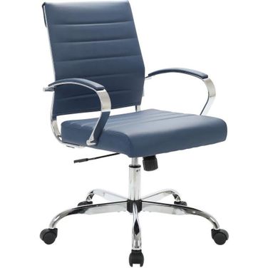 Leisuremod Benmar Leather Office Chair BO19BUL