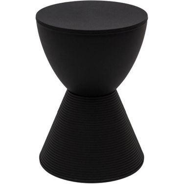 LeisureMod Boyd Black Polypropylene Side Table