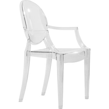 LeisureMod Carroll Clear Acrylic Chair