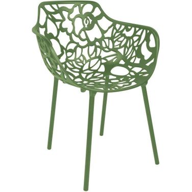 Modern Devon Aluminum Chair In Green
