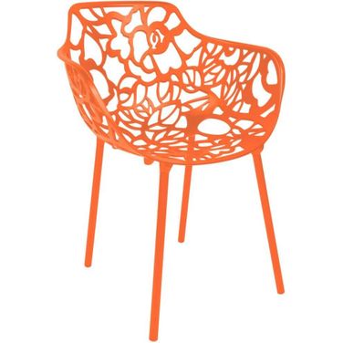 Modern Devon Aluminum Chair In Orange