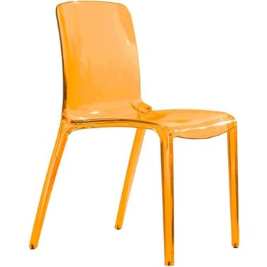 LeisureMod Murray Modern Dining Chair In Orange