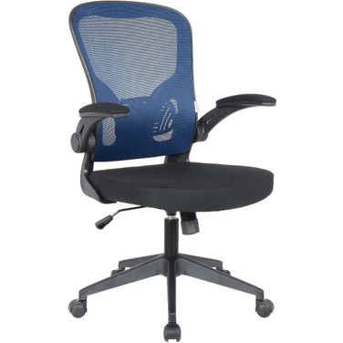LeisureMod Newton Mesh Office Chair In Royal Blue