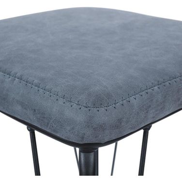 Leisuremod Quincy Quilted Stitched Leather Bar Stools With Metal Frame QS29BU
