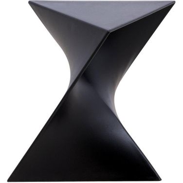 LeisureMod Randolph Black Vanity Side Table