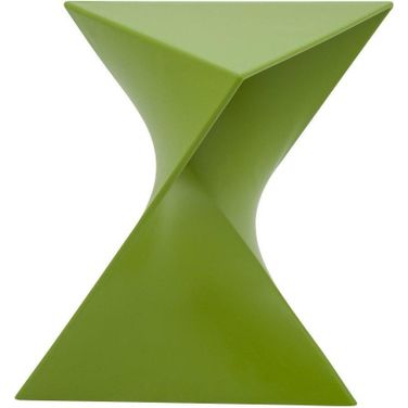 LeisureMod Randolph Green Vanity Side Table