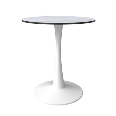 Leisyremod Bristol 27 Inch Round Dining Table In White