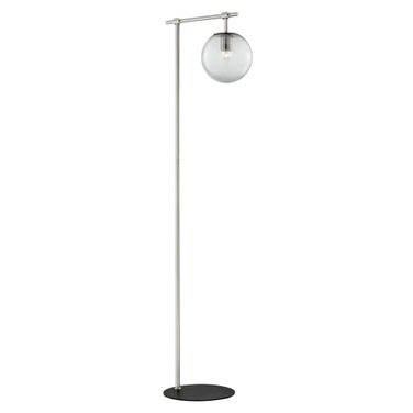 Lencho Floor Lamp In Brushed Nickel