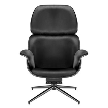 Lennart Swivel Lounge Chair In Black
