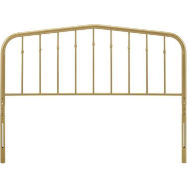 Lennon Queen Metal Headboard In Gold