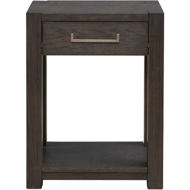 Lennox Hill Chairside Table In Brown