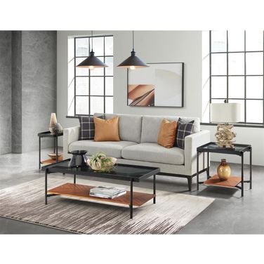 Lennox Rectangular Occasional Table Set In Rosewood