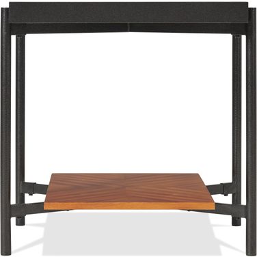 Lennox Rectangular Side Table In Rosewood